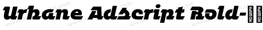 Urbane Adscript Bold字体转换